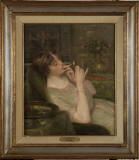 Auguste Levêque  Suzanne fumando